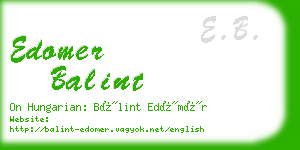 edomer balint business card